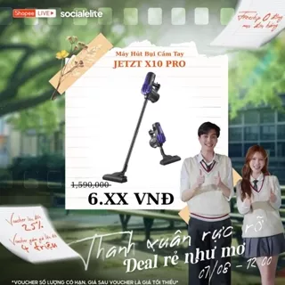 Máy hút bụi cầm tay có dây 4in1 JETZT X10 PRO, kèm đầu hút giường nệm với phân loại X10 PRO MAX