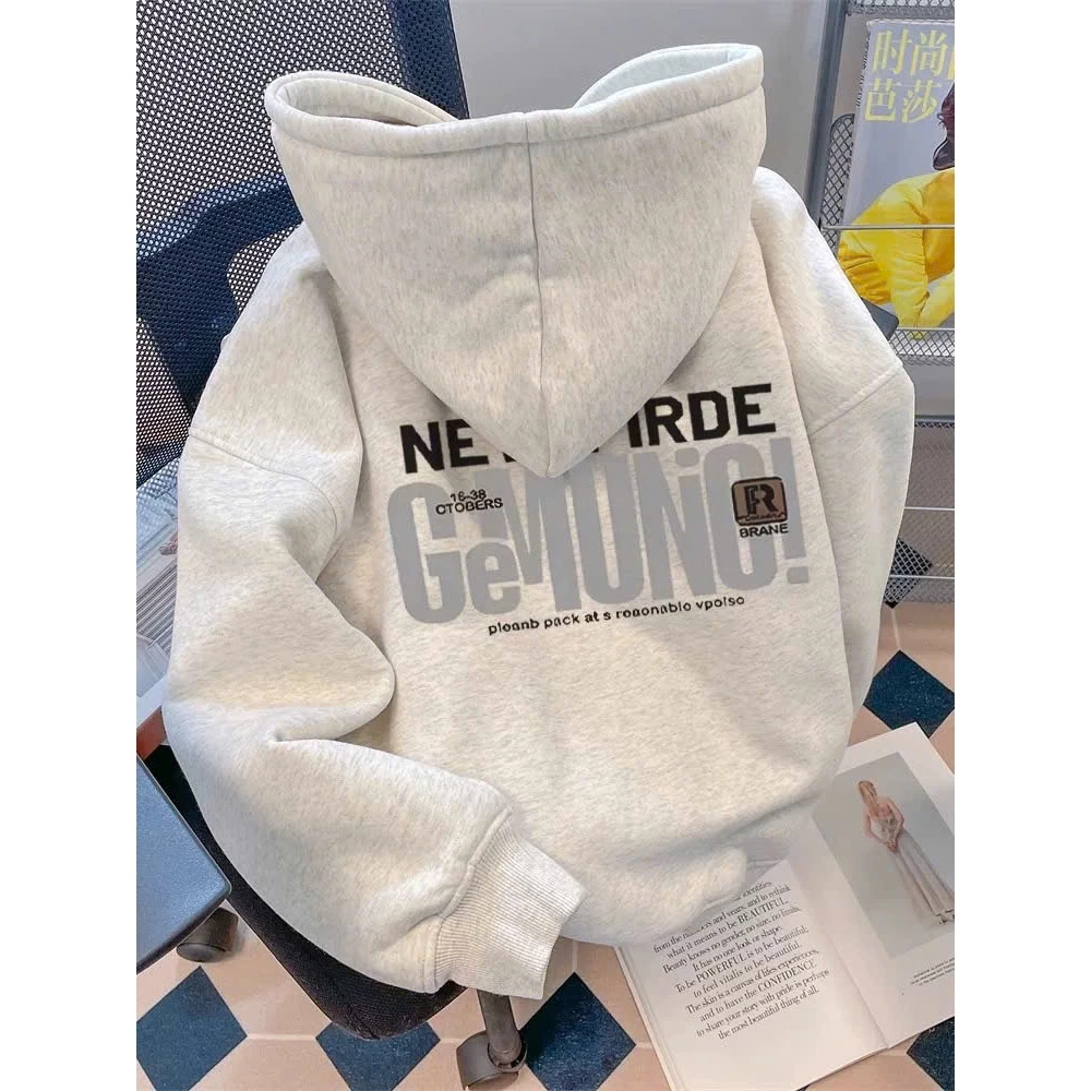 Áo Khoác Nỉ Hoodie Zip GEMONIG Chất Nỉ Bông Dày Dặn Có Túi Trong Nón To 2 Lớp Form Rộng Nam Nữ