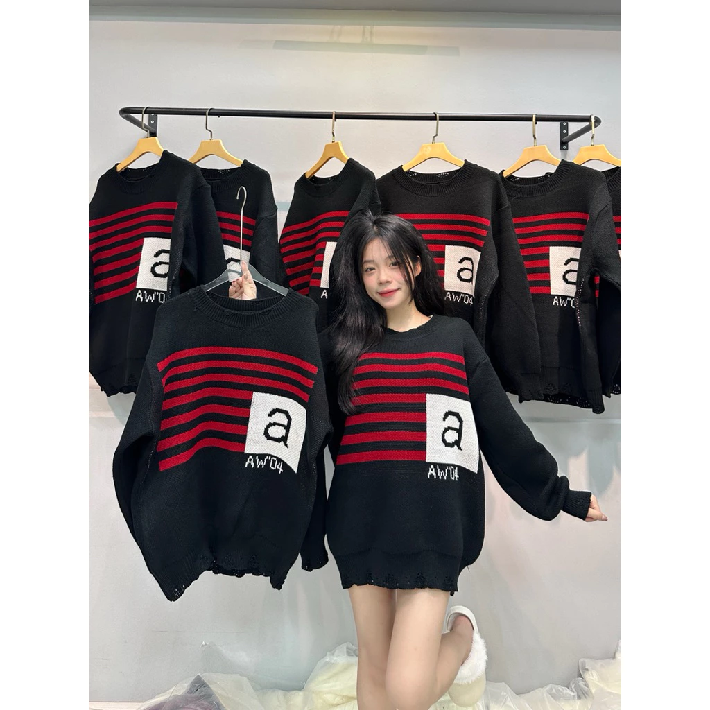 Áo nỉ unisex in cờ Mỹ, sweater phong cách Hàn Quốc, rộng rãi, phù hợp cho nam nữ mặc đi chơi hàng ngày