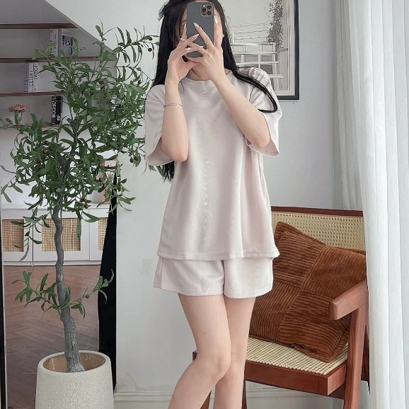 Bộ Thun Tổ Ong Nữ Mặc Nhà / Đi Chơi – Co Giãn 4 Chiều, Thoáng Mát