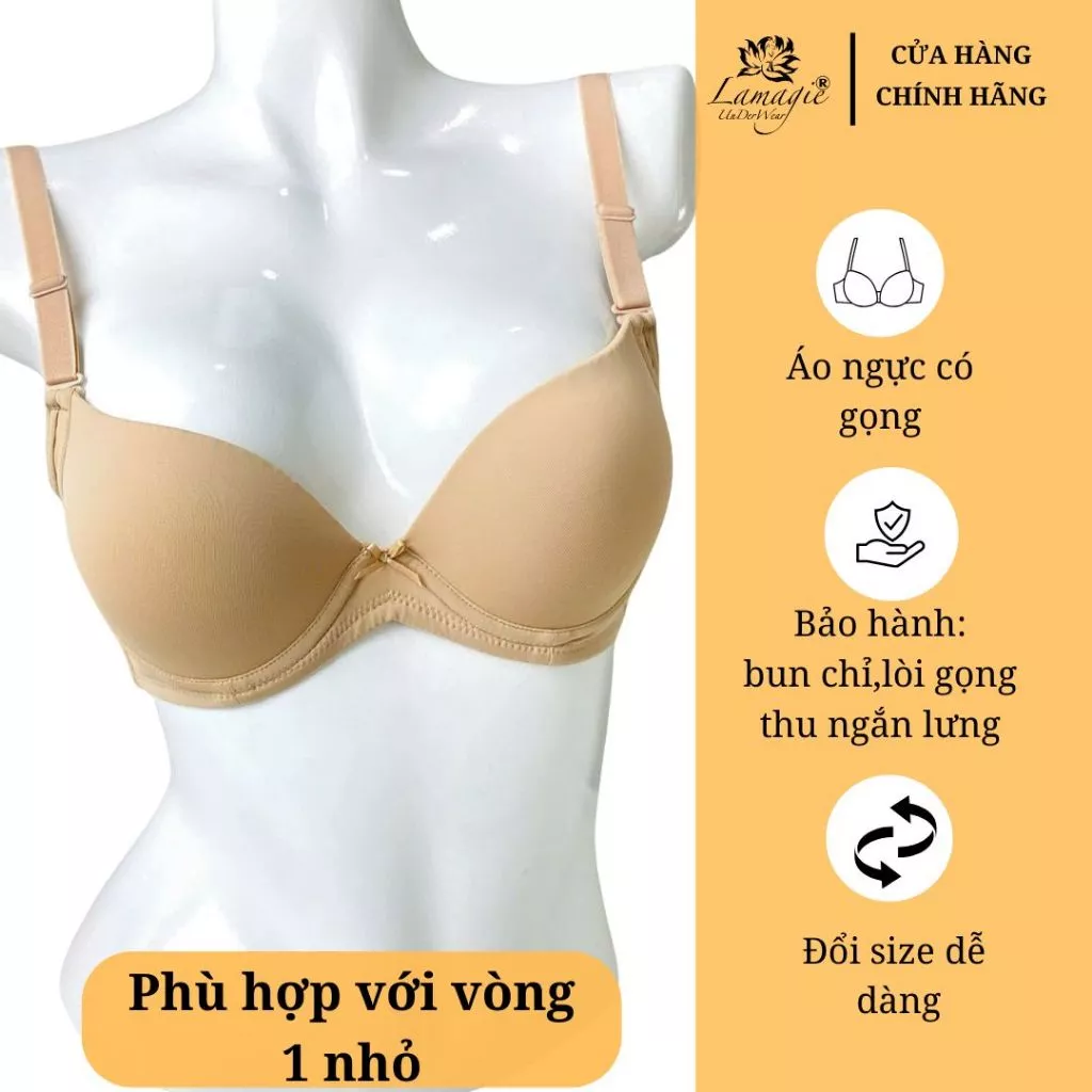 Áo Ngực Mặc Áo Dài A-377 | Mousse Dày 4cm – Nâng Ngực Cho Nàng Lép – Không Tuột – Lamagie Chính Hãng