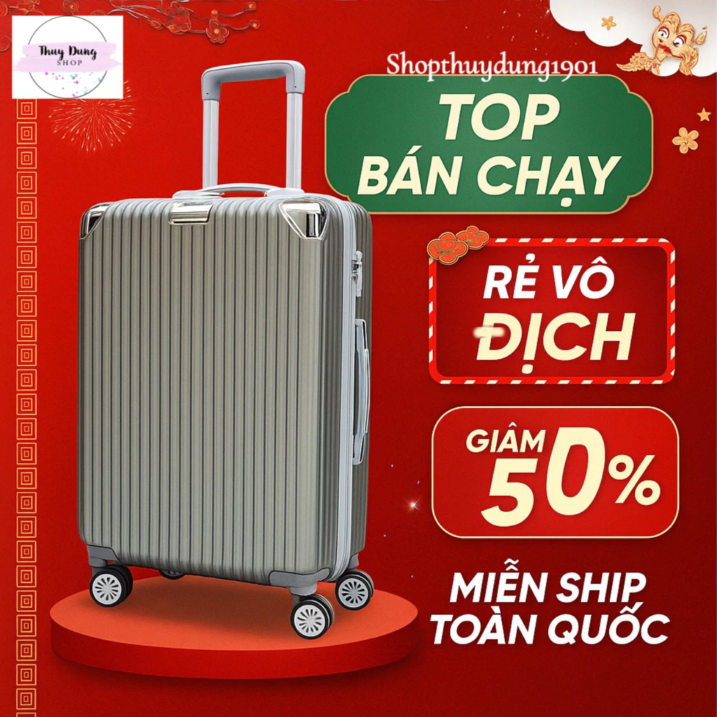 Vali Du Lịch Satisfaction Thời Trang Size 20/24 Chất Liệu Nhựa ABS Bền Đẹp Bảo Hành 1 Năm