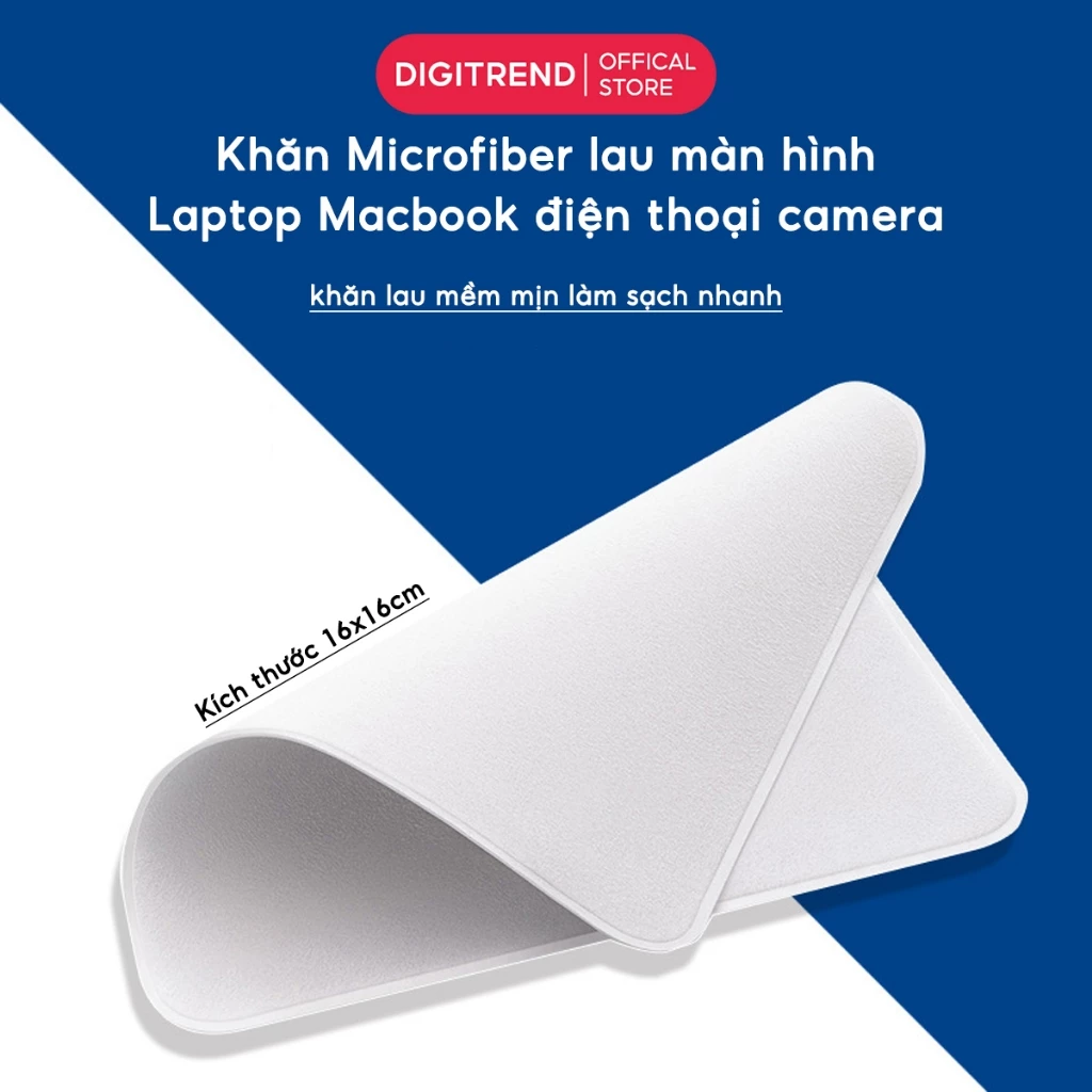 Khăn Lau Màn Hình Microfiber Vệ Sinh Laptop iPad Macbook Điện Thoại Phụ Kiện Không Trầy Xước