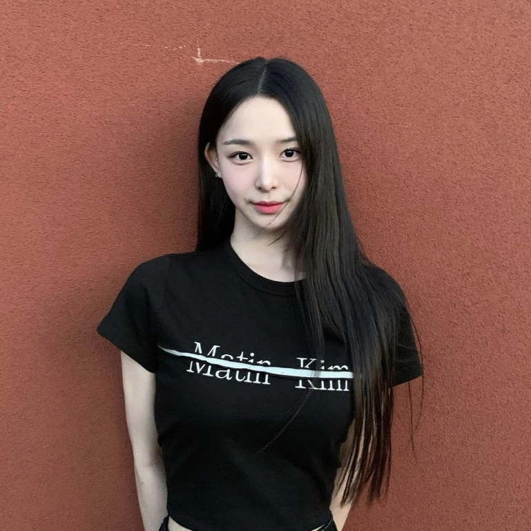 Martin Kim Hàn Quốc Mua hộ MK Cut Splice Letter Short Sleeves T-Shirt