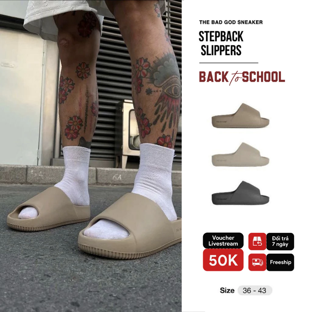 Dép Nam Nữ The Bad God Stepback Đúc Nguyên Khối EVA Nhẹ Êm Chống Trơn Trượt Local Brand Dép Unisex