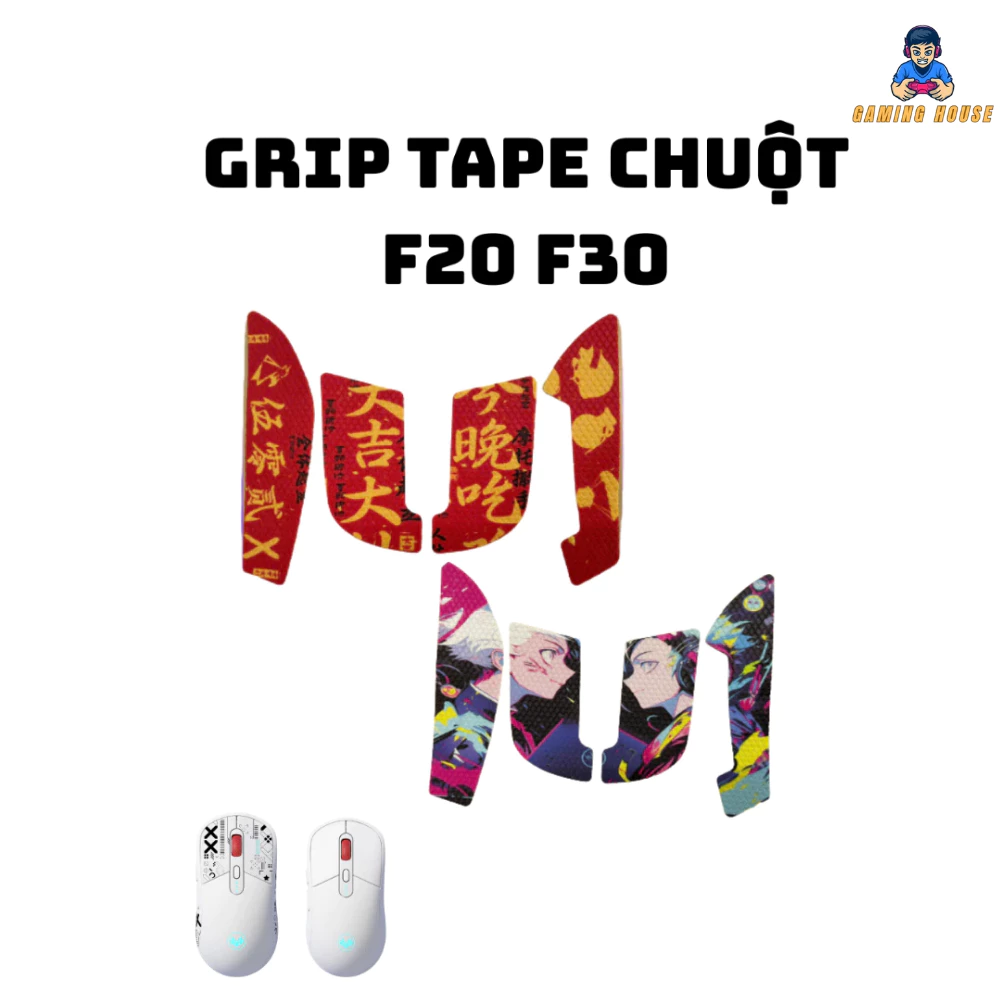 Grip tape chống mồ hôi tay chuột ATAS F20 - F30 - Chất liệu da - CHống chơn trượt - Tăng cảm giác bấm