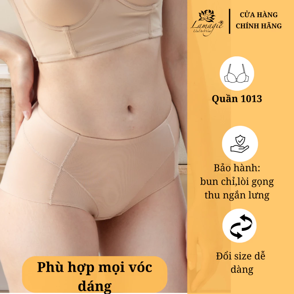 Quần Gel Giấu Mỡ Bụng QGEL-1013 | Bí Quyết Vòng Eo Thon Gọn – Không Cuộn – Lamagie Chính Hãng