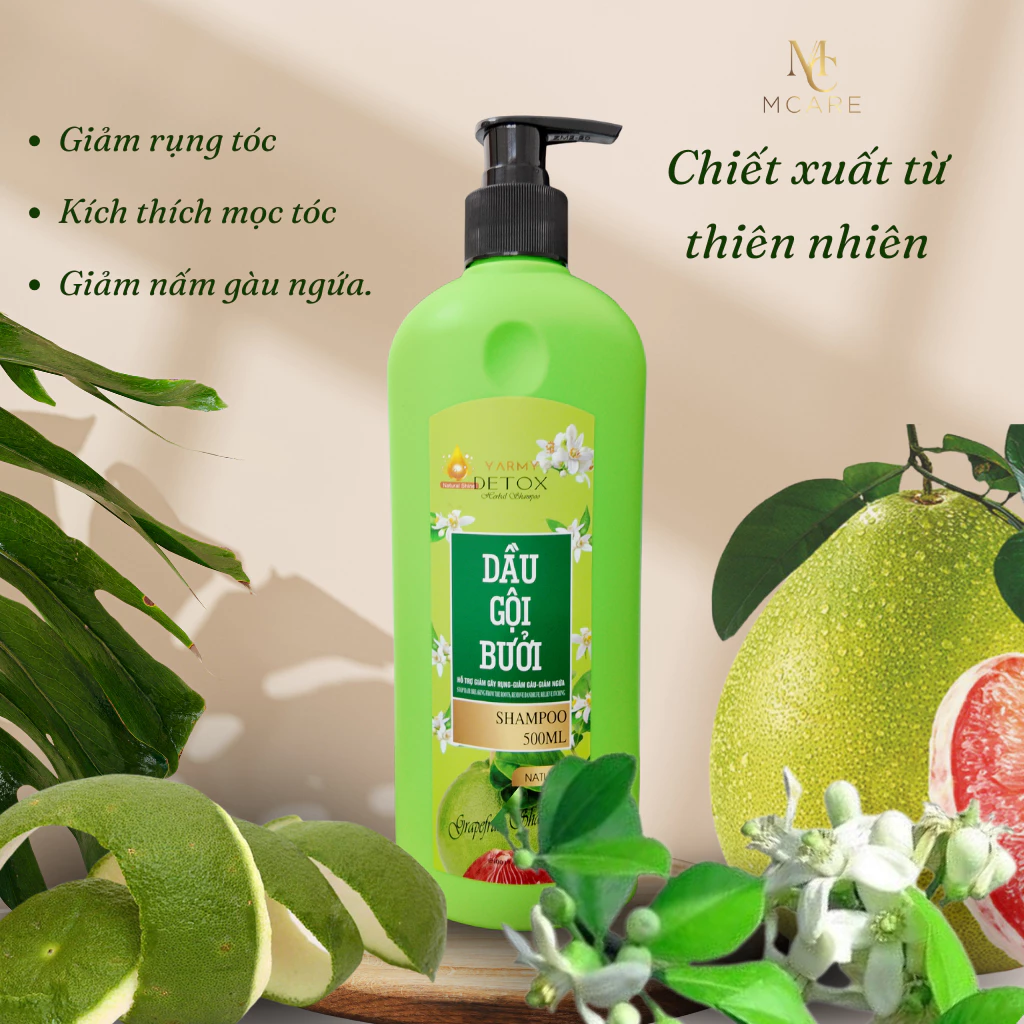 Dầu Gội Bưởi Mcare hỗ trợ mọc tóc, giảm rụng tóc 500ml