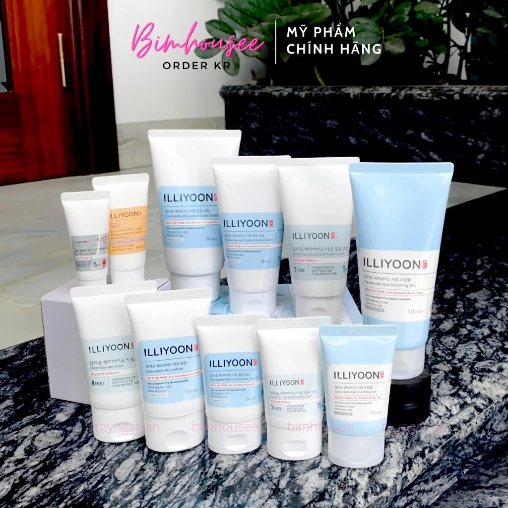 Kem dưỡng Illiyoon Ceramide Ato cho da mụn da nhạy cảm Dr.Ag Intensive derma cica salve repair cream