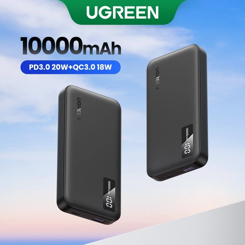 Sạc dự phòng UGREEN 20000mAh/10000mAh PD20W Sạc nhanh cho điện thoại Android|Bảo hành 18 tháng