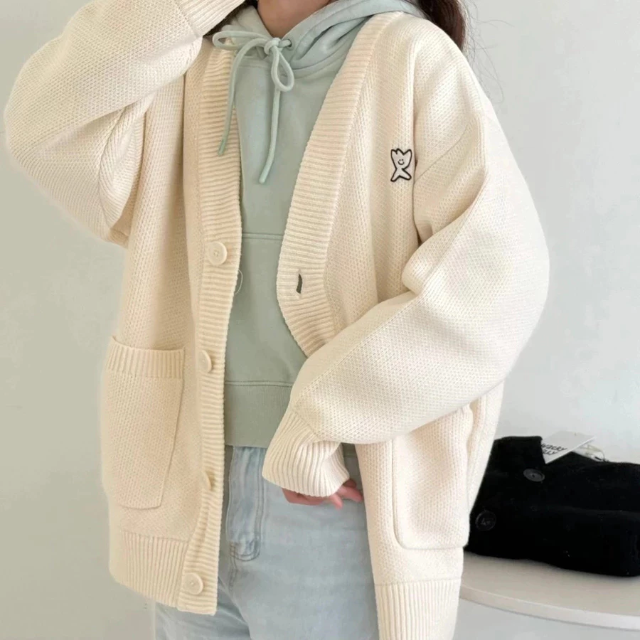 Thiên thần nhỏ Whatitisnt  Matchman Cardigan áo len áo khoác Cardigan áo ấm áo len áo nút áo khoác cho nam giới và phụ n