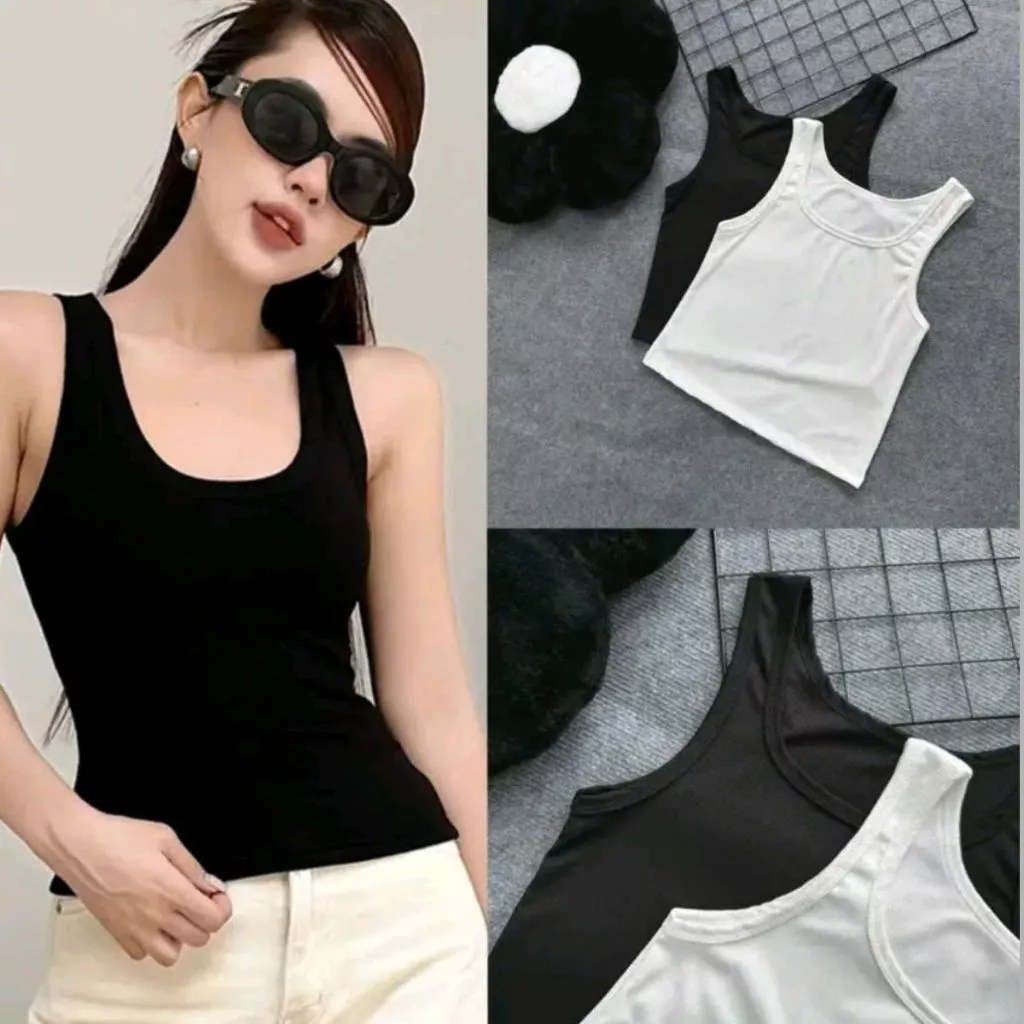 Áo Ba Lỗ Bigsize Nữ Vải Gân Tăm Mềm Mại Co Giãn Trẻ Trung Năng Động Tôn Dáng G245