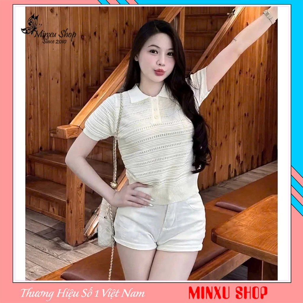 Áo Polo Len Nữ Thông Hơi Chất Mongtoghi Hàng QC Minxu Shop POLO32