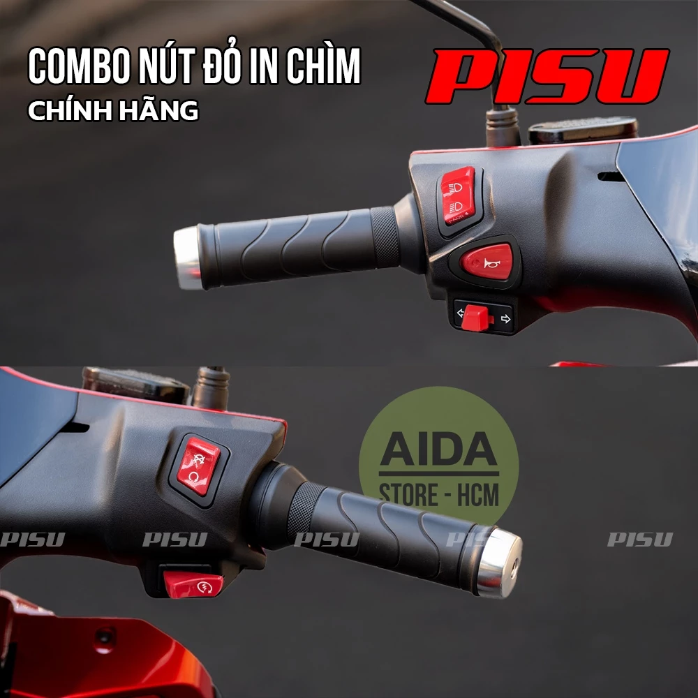 𝐏𝐈𝐒𝐔 - Xe điện 𝗗𝗔𝗧𝗕𝗜𝗞𝗘 𝗤𝘂𝗮𝗻𝘁𝘂𝗺 & 𝗘𝗿𝗮 Nút đỏ RIÊNG LẺ tùy chọn phụ tùng phụ kiện