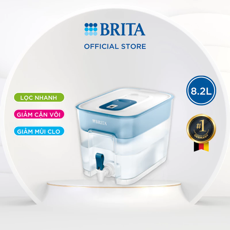Bình lọc nước BRITA Flow 8.2L (có sẵn 1 lõi lọc Maxtra Pro 150L)