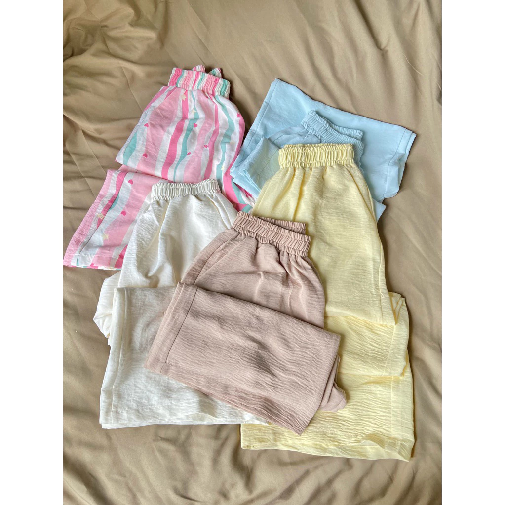 Quần Đũi Dài Form Rộng Ống Suông Cạp Chun – Vải Đũi Hàn Mỏng, Mềm, Mát, Thoáng Khí, Thấm Hút Mồ Hôi Tốt, Quần Qua Cửa