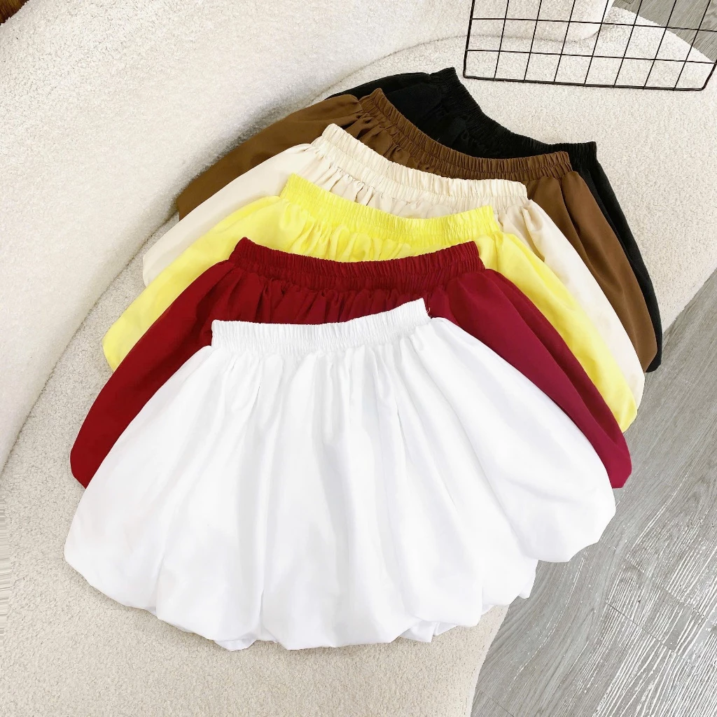 Chân Váy Bí Bigsize Nữ Dáng A Bồng Xòe (Có Lót) Xinh Cá Tính Thanh Lịch Năng Động CV413