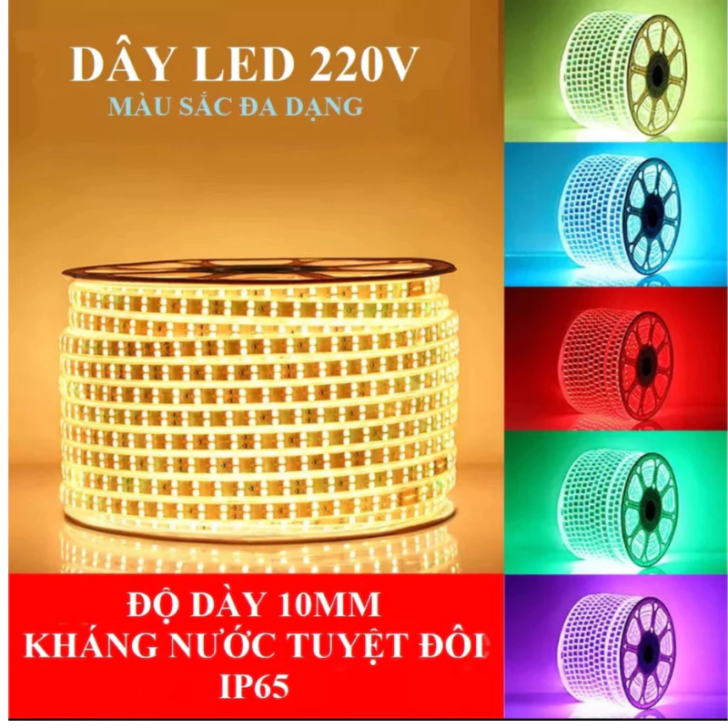 Combo 5 mét, 10 mét, 15 mét Đèn Led Dây 2835 led đôi (Không keo dán phía sau)