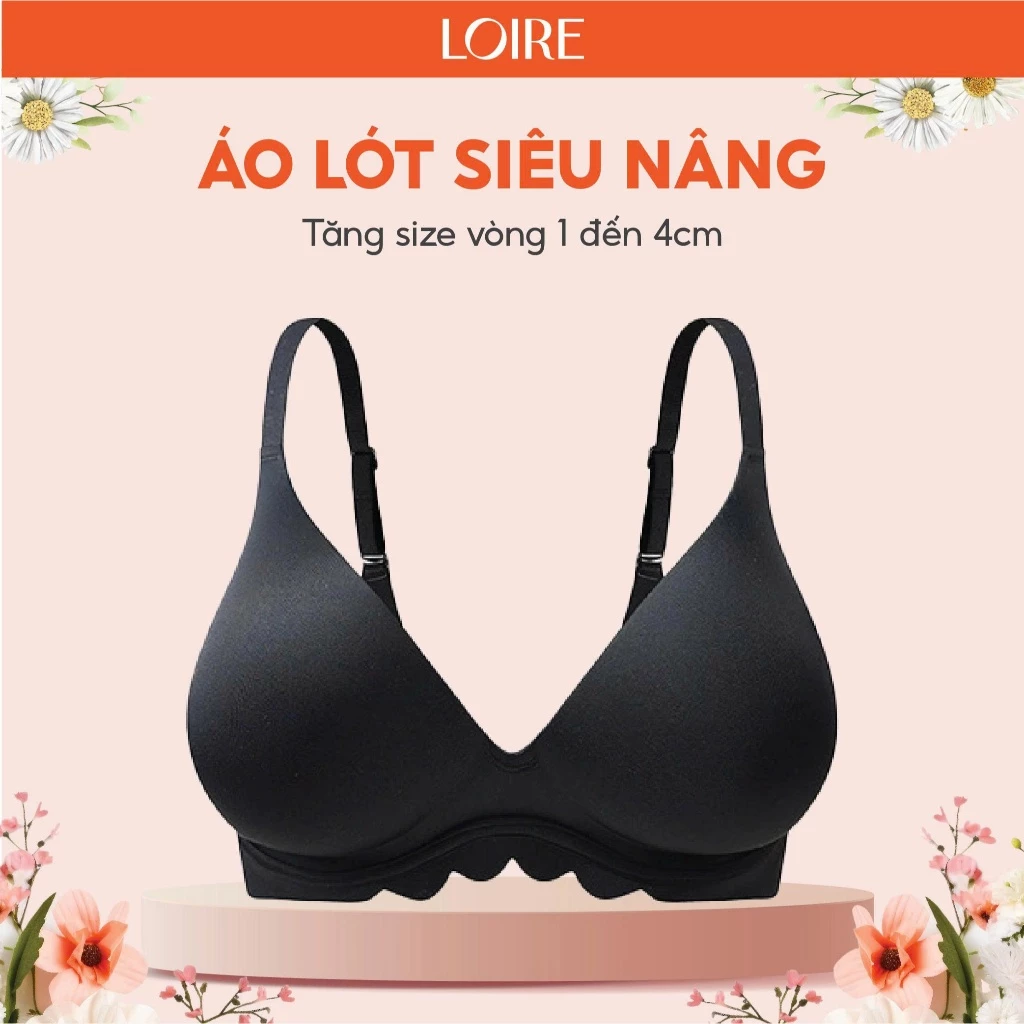 Áo lót siêu nâng đệm dày 4cm Không gọng thoải mái Loirechic AL250716