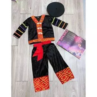 Trang phục dân tộc mèo nam nữ dài tay và tay cộc đẹp hàng loại 1 biểu diễn văn nghệ hoạ tiết thổ cẩm cho bé gái bé trai