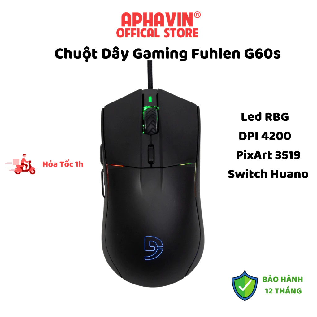 Chuột Dây Gaming Fuhlen G60s Chính Hãng, Bảo Hành 24 Tháng