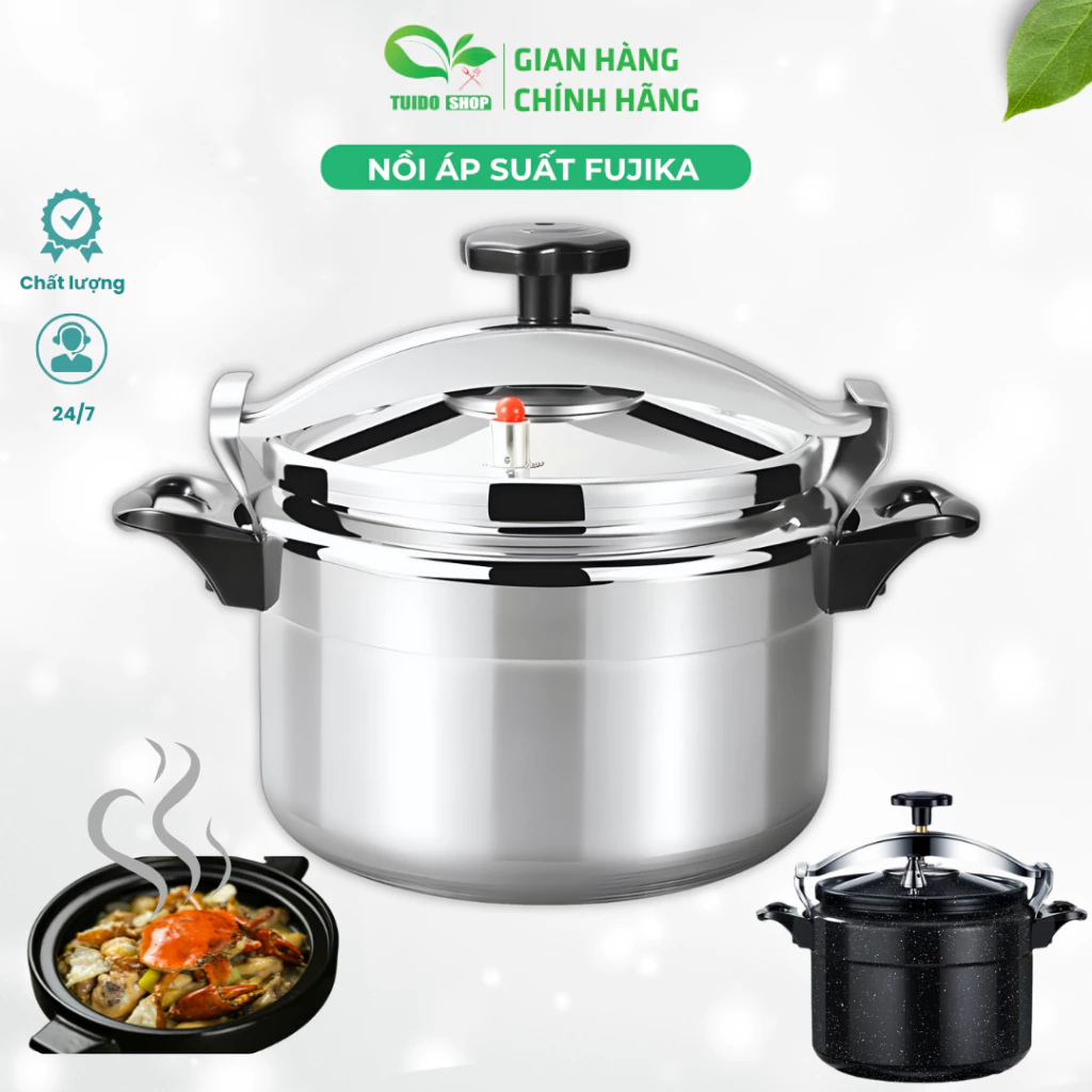 Nồi áp suất đun Bếp từ, Bếp gas NK Media - Fujika 4L 5L-7L Bảo Hành 12 Tháng - TUIDO SHOP