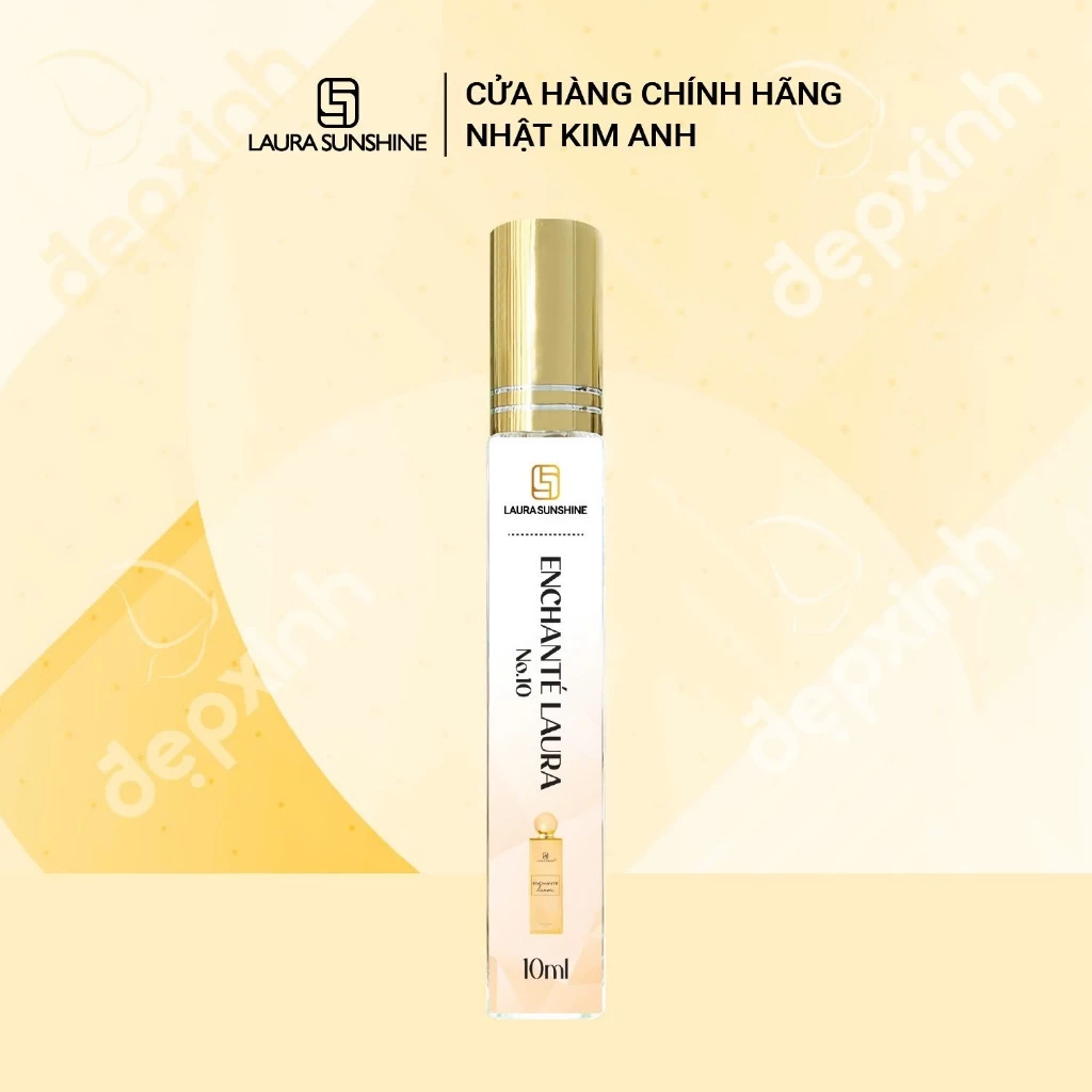 Nước hoa nam Laura Sunshine No.10 Enchanté Laura 10ml - Nam tính, mạnh mẽ