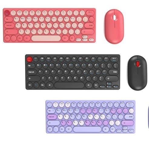 Bộ bàn phím và chuột không dây 2.4G 64 phím.Chuột 1200dpi có đầu thu,dành cho máy tính xách tay PC