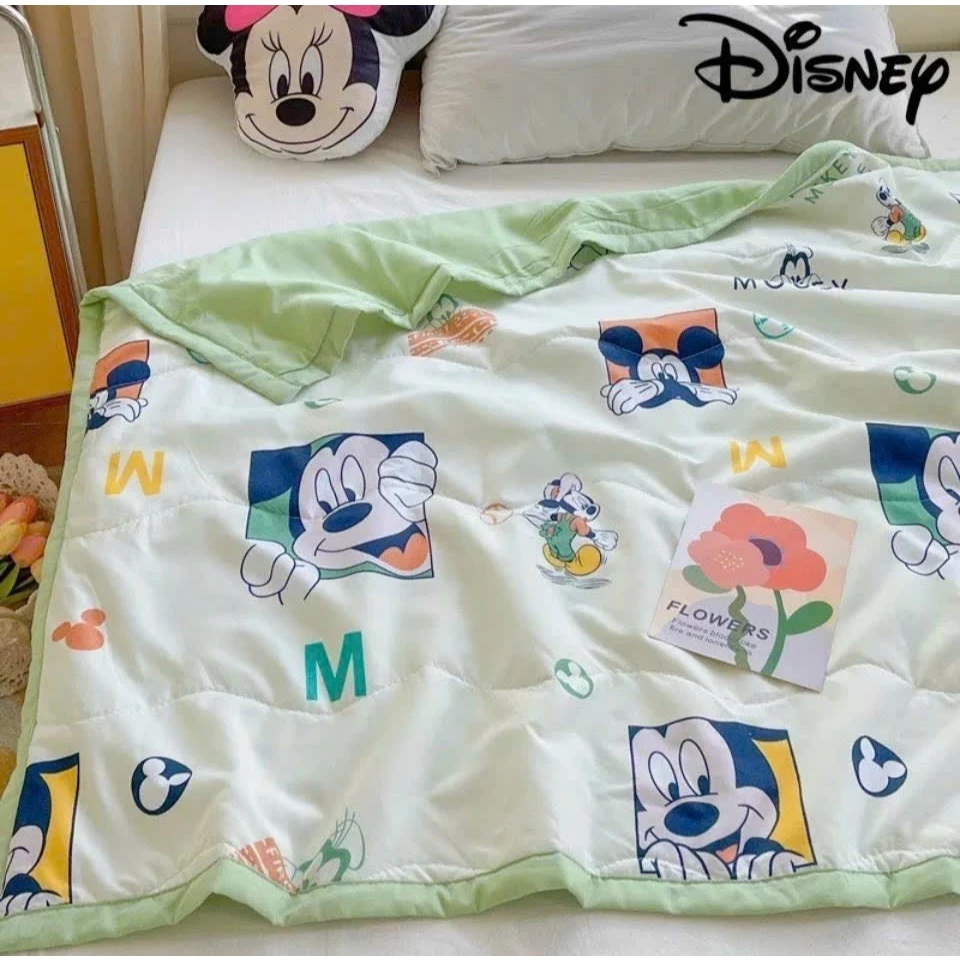 Chăn Cotton Đũi Cho Bé – Họa Tiết Dễ Thương – Kích Thước 1m x 1m5 – Dùng Đi Học, Ở Nhà