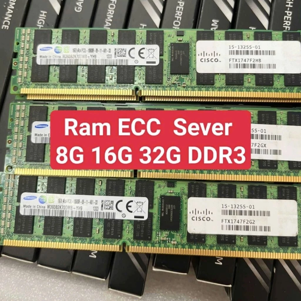 RAM ECC 8G 16G 32G DDR3. Buss 1066 1333 1600 1866