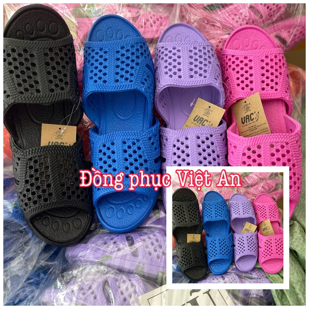 Dép tổ ong siêu nhẹ cho nam nữ đủ màu VAC from rộng (35-43) lùi 1 size là vừa