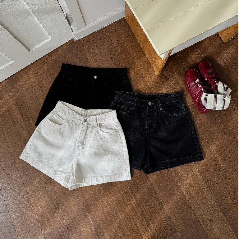 AB HOUSE X EVA  - Short jeans cạp cao ERIN thời trang nữ