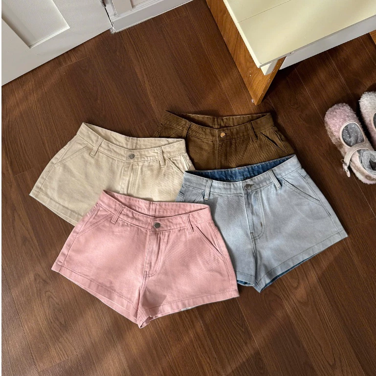 AB HOUSE X EVA  - ( CÓ BIGSIZE ) Short jeans cạp thấp TEERI thời trang nữ