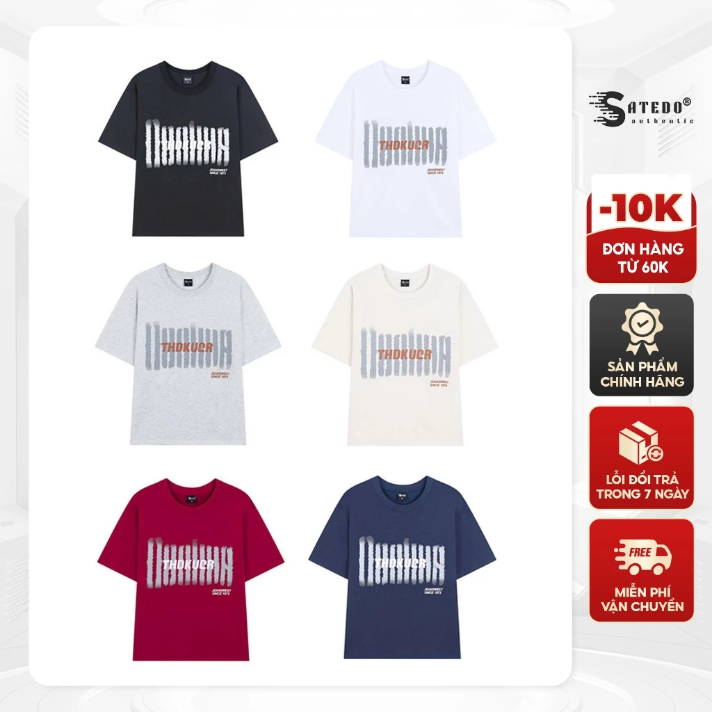COMBO 2 Áo Phông Nam Nữ S ATEDO Cổ Tròn, tay Ngắn chất liệu Cotton Cao Cấp, thoáng mát in Hoạ Tiết nổi bật, mã SP: A027