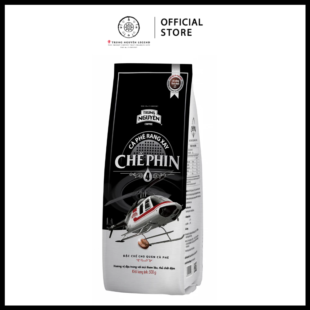 Trung Nguyên Legend - Cà phê rang xay Chế phin 4 - Bịch 500gr