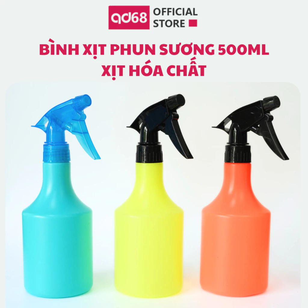 Bình xịt nước 500ml nhựa HDPE, phun sương tưới cây, xịt tóc, xịt dung dịch tẩy rửa - Gia Dụng 68