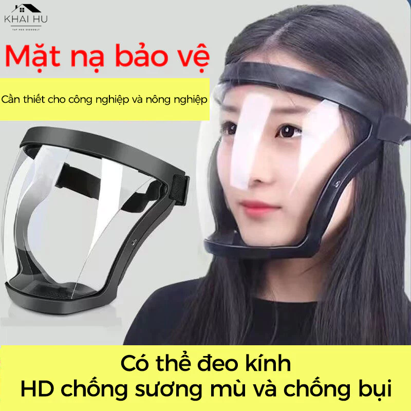 Mặt Nạ Bảo Vệ Có Kính Chắn Trong Suốt An Toàn - Mặt Nạ Bảo Hộ Chống Giọt Bắn