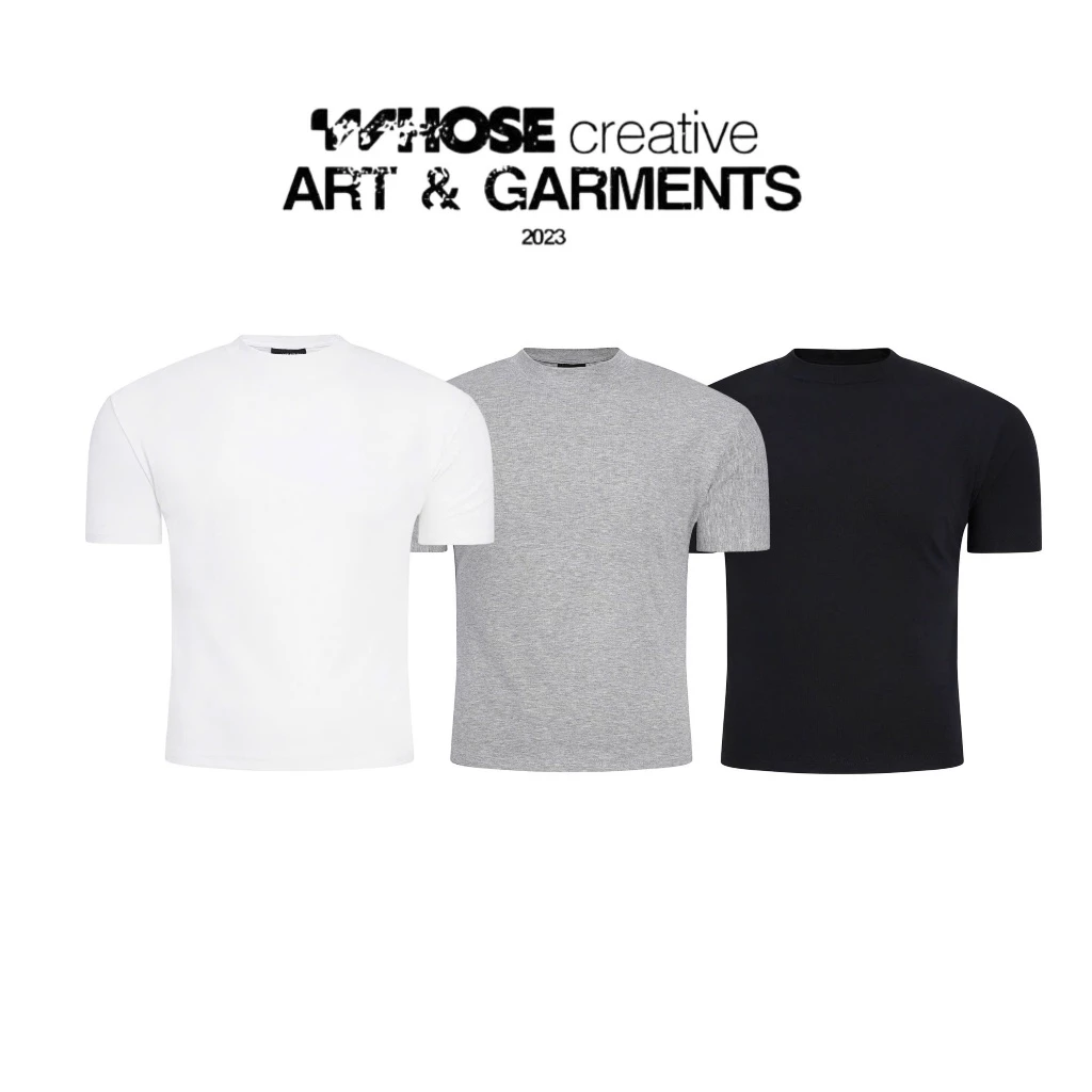 BODY FIT TEE - Áo ôm body 3 màu basic đơn giản WHOSE STUDIO