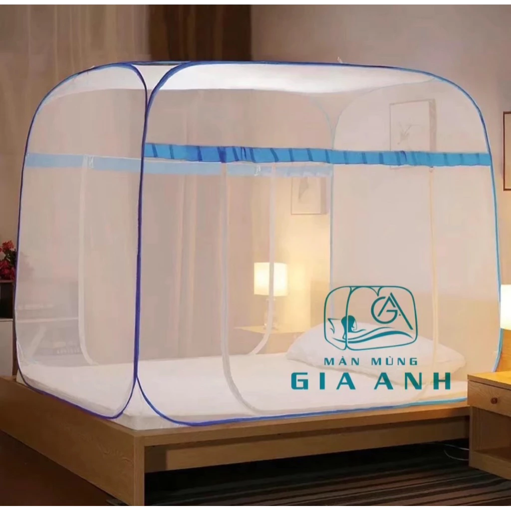Màn chụp tự bung chống muỗi thông minh cao cấp - mùng chống muỗi gấp gọn tiện lợi - Thương Hiệu Gia Anh
