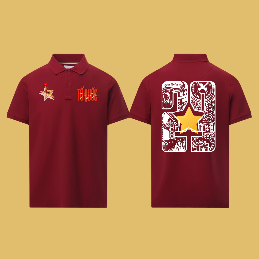 Áo kỷ bị niệm 80 QUỐC KHÁNH - áo số 29 - màu đỏ, màu trắng - Viễn Phát Uniform