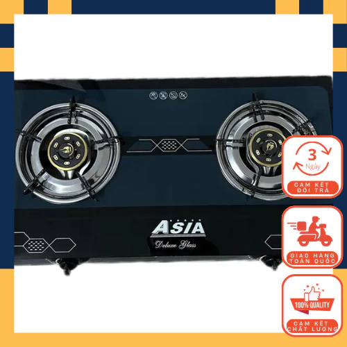 Bếp Gas Đôi Dương Kính Họa Tiết Lục BL - 2100 (82)Cho Ngọn Lửa Xanh