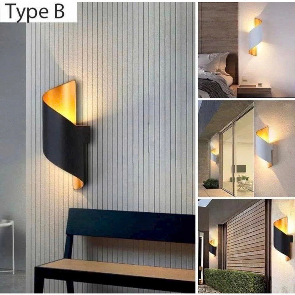 Đèn Tường Cong 2 Đầu Phát Sáng DT-896s Ánh Sáng Vàng - Led Siêu Sáng 10w - Có Video - Chống Nước - BH 1 NĂM