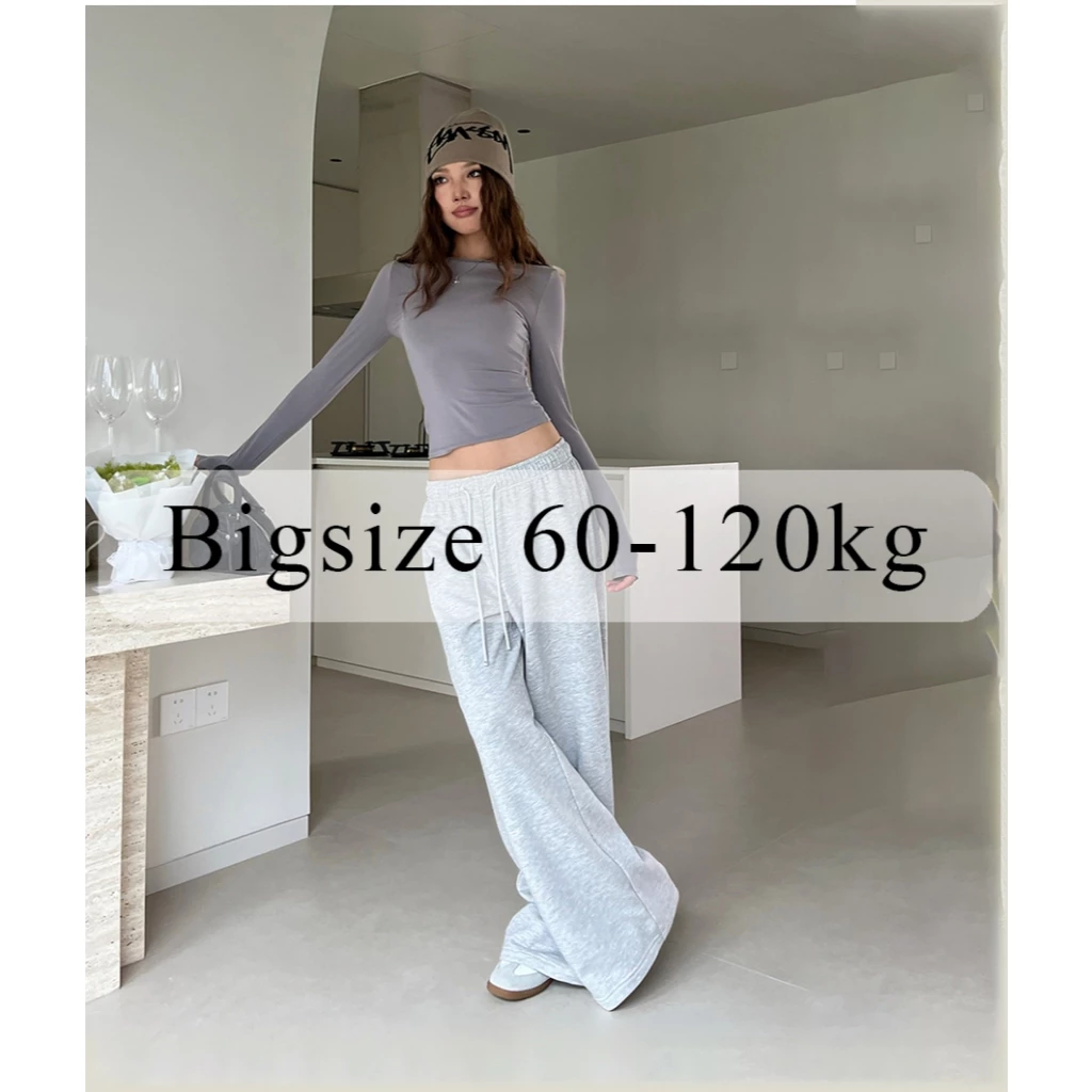 Quần nỉ form rộng 120kg , vải nỉ 2 da  nam nữ bigsize cạp chun co giãn ống suông năng động cá tính OR2D