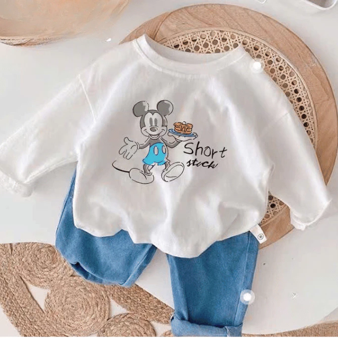 Áo thun tay dài chất cotton cho bé trai ELIOKIDS, áo thun dài tay đi học, đi chơi cho bé từ 7kg-30kg.
