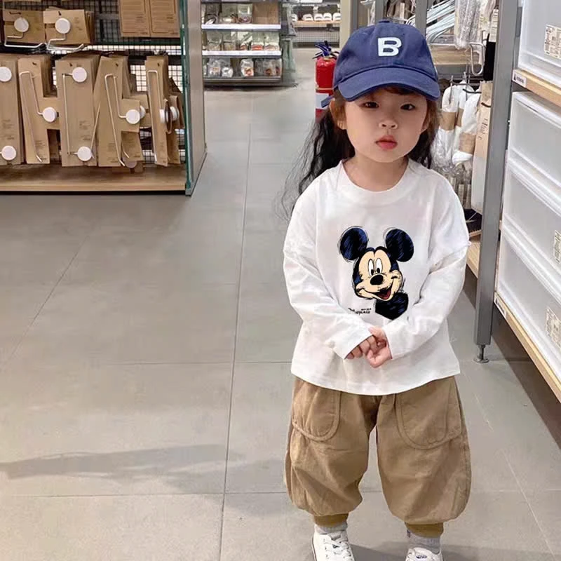 Áo thun tay dài cho bé gái ELIOKIDS, áo thun dài tay chất cotton mặc thu, đông cho bé từ 7kg-30kg.