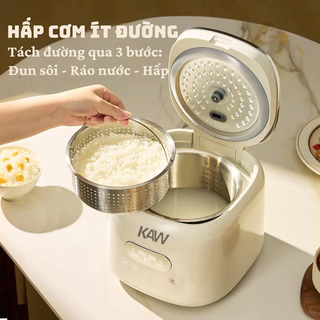 Nồi cơm điện cảm ứng công suất 500W, nồi cơm gia đình đa năng siêu ngon giá rẻ