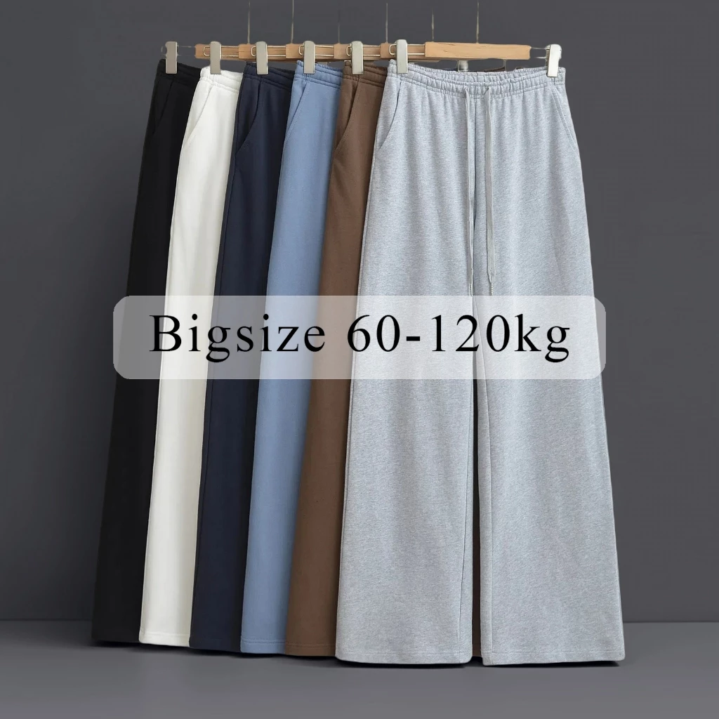 Quần bigsize 120kg,Quần Dài Ống Rộng Nỉ 2 Da  Cạp Chun Co Giãn Siêu Hot 2025 OR2D