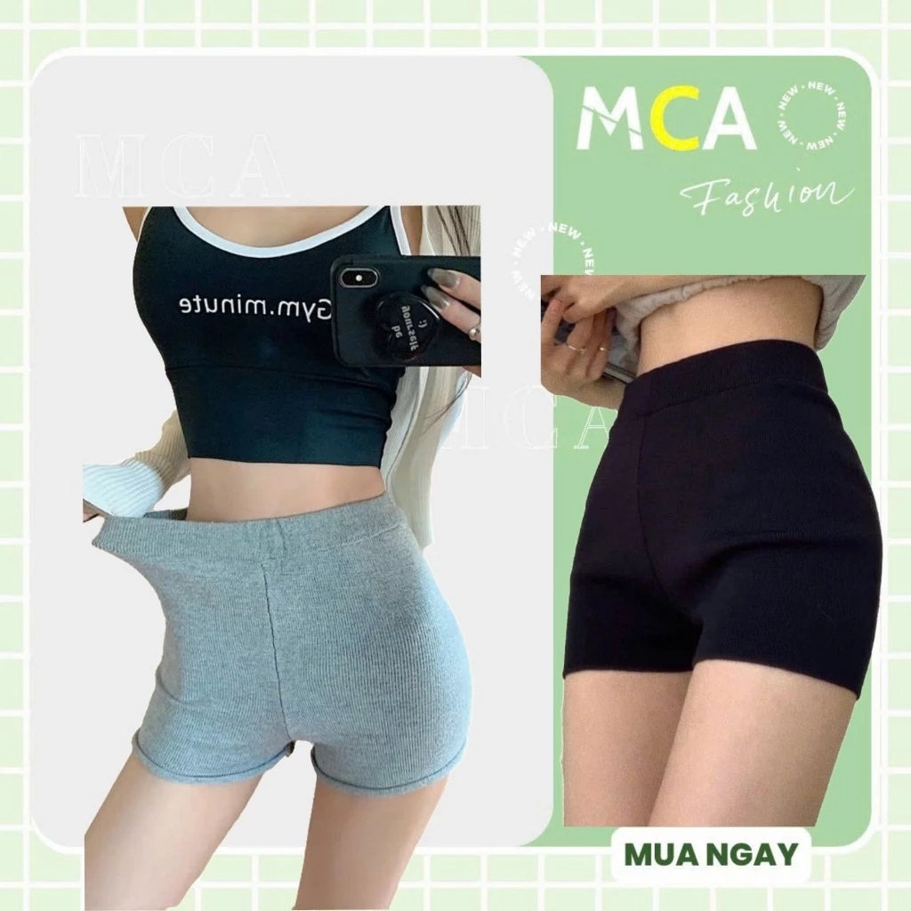 [Video Sp Thực Tế]Quần Đùi Ôm Sát Lưng Co Giãn cho nữ, quần body, quần tập gym, quần thể thao Q064