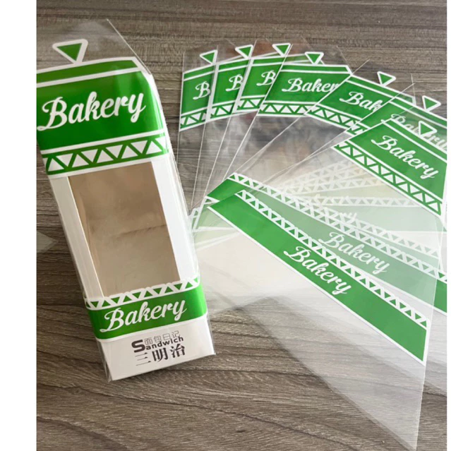 1kg túi tam giác đựng bánh sandwich, túi đựng bông lan tam giác hở 2 đầu