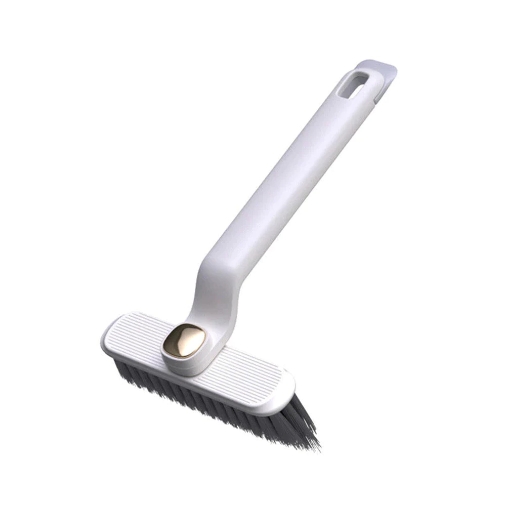Bàn Chải Cọ Khe Hở Đa Năng 2 in 1 Kèm Nhíp Gắp Tóc Rụng Chổi Vệ Sinh Đầu Xoay 360 Độ Cây chà sàn